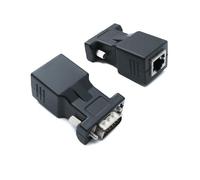 System-S Convertitore Ethernet VGA Over IP, 2 X VGA maschio a LAN RJ45, 20 m di portata