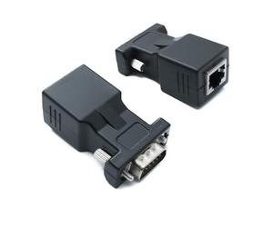 System-S Convertitore Ethernet VGA Over IP, 2 X VGA maschio a LAN RJ45, 20 m di portata