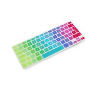 System-S - Copertura in Silicone per Tastiera QWERTZ Tedesca per MacBook PRO 13 15 17 Pollici iMac MacBook Air 13 Pollici in Colori Arcobaleno