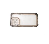 System-S Cover antiurto TPU in nero trasparente custodia per iPhone 14 Pro