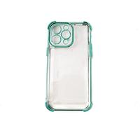 System-S Cover antiurto TPU lucido verde trasparente custodia per iPhone 14 Pro Max