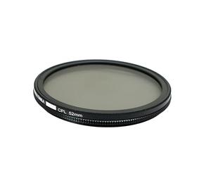 SYSTEM-S CPL - Filtro polarizzatore circolare, 52 mm, per smartphone, fotografia, colore nero