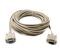 System-S D Sub Null Modem Cavo 10 m 9 Pin Maschio a Femmina RS232 DB9 Adattatore Grigio