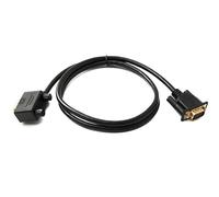System-S D Sub15 Cavo 100 cm HD VGA 15 Pin maschio a maschio DB15 Angolo Left Angled Adattatore