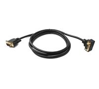 System-S D Sub15 Cavo 150 cm HD VGA 15 Pin maschio a maschio DB15 Angolo Down Angled Adattatore