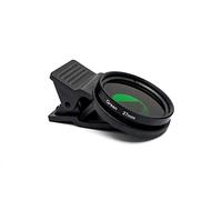 SYSTEM-S Filtro colore verde lente 37 mm colore con clip per smartphone in nero