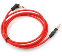 System-S Jack a 4 poli da 3,5 mm a jack 3,5 mm ad angolo di 90° cavo 110 cm rosso