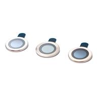 System-S Lente di protezione della fotocamera in vetro metallo per iPhone 11 Pro + Max Giallo