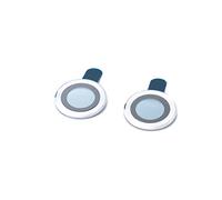 System-S Lente di protezione della fotocamera in vetro metallo per iPhone 12 + Mini Grigio