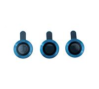 System-S Lente di protezione della fotocamera in vetro metallo per iPhone 12 Pro in blu