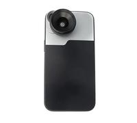 SYSTEM-S Lente macro 1.1x fino a 2.8X filtro 24mm con custodia nera per iPhone 13