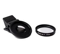 SYSTEM-S Lente macro + 1 filtro zoom Close Up con clip in nero