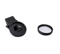 SYSTEM-S Lente macro + 10 Zoom Close Up Filtro con Clip in Nero