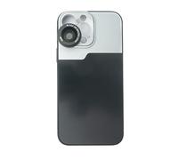 SYSTEM-S Lente macro 2.8X HD Filtro con Custodia Nero per iPhone 13 Pro Max