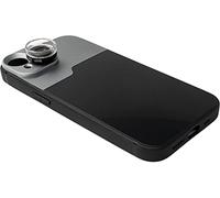 SYSTEM-S Lente macro 30x filtro microscopio con custodia nera per iPhone 14