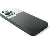 SYSTEM-S Lente macro 30x filtro microscopio con custodia nera per iPhone 14 Pro Max