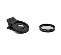SYSTEM-S Lente macro + 4 filtri zoom Close Up con clip in nero