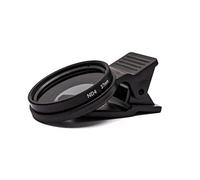 SYSTEM-S Lente ND4 37 mm densità neutra grigio filtro con clip per smartphone in nero