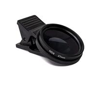 SYSTEM-S Lente ND8 37 mm densità neutra grigio filtro con clip per smartphone in nero