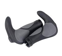 System-S - Manopole per bicicletta, unisex, per adulti, colore nero, standard