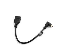 System-S Micro HDMI 1.4 maschio angolo verso l'alto 90° a HDMI femmina cavo 22 cm