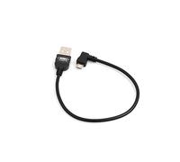 System-S, Micro USB 2.0, 20 cm, Cavo angolato 90 Gradi, Spina angolare (Destra/Maschio) Adattatore