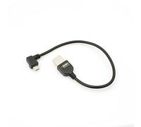 System-S Micro USB 2.0 Cavo ad Angolo di 90 Gradi ad Angolo retto (Sinistra/Male) Adattatore Cavo Dati e Ricarica Cavo 20 cm