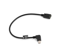 SYSTEM-S Mini Cavo USB 90 ° angolato a Destra Angolo Maschio a Mini USB Femmina Cavo Dati Cavo di Ricarica 27 cm