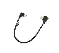 System-S Mini USB Cavo 90 ° Gradi angolare Destro Angolo Maschio a USB Tipo A (Maschio) a Sinistra ad Angolo retto Cavo Dati Cavo di Ricarica 26 cm