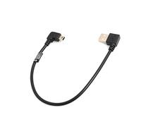 System-S, Mini cavo USB con connettore angolare a 90°, tipo A (maschio) angolato di 90° a sinistra, cavo dati da 26 cm