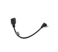 SYSTEM-S Mini HDMI aufwaerts angolare Angolo Spina angolare 90 ° Gradi a Ingresso HDMI Femmina Cavo 22 cm