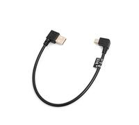SYSTEM-S Mini USB 90 Gradi a Sinistra ad Angolo Angolo Maschio a USB Tipo A (Maschio) 90 ° rechtsgewinkelt Cavo Dati da 26 cm