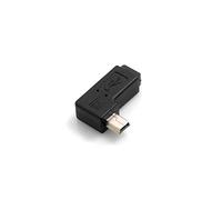 System-S Mini USB (femmina) a Mini USB (maschio) 90° sinistra angolare spina USB adattatore