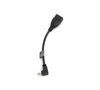 System-S Mini USB (maschio) angolare verso il basso, 90 gradi, cavo host USB On-The-Go su USB tipo A (Female) adattatore cavo 13,5 cm