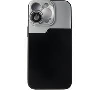 SYSTEM-S Lente macro 2.8X HD filtro con custodia nera per iPhone 14 Pro