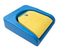 System-S Pedale Bluetooth senza fili con tasto extra USB tipo C per PC Hotkey Blu Giallo