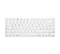 System-S - Protezione in silicone per tastiera QWERTZ per MacBook Pro 13" 15" 17" iMac MacBook Air 13", colore argento
