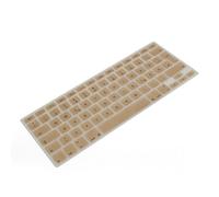 SYSTEM-S - Protezione in silicone per tastiera QWERTZ per MacBook Pro 13" 15" 17" / iMac/MacBook Air 13", colore oro