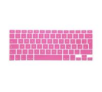 System-S - Protezione in silicone per tastiera QWERTZ tedesca per MacBook Pro 13" 15" 17" iMac MacBook Air 13" in rosa