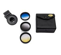 SYSTEM-S Set di 3 filtri colorati da 37 mm, con passaggio di colore, con custodia nera