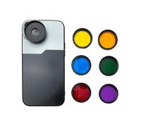 SYSTEM-S Set di filtri colorati da 37 mm, 6 pezzi, con filettatura per iPhone 15 Plus