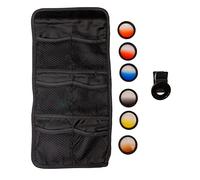 SYSTEM-S Set di filtri colorati da 37 mm, 6 pezzi con passaggio colore con custodia nera