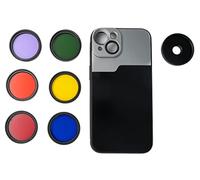 SYSTEM-S Set di filtri colorati da 37 mm, 6 pezzi, per foto per iPhone 13