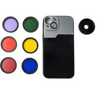 SYSTEM-S Set di filtri colorati da 37 mm, 6 pezzi per fotografia per iPhone 14 Plus
