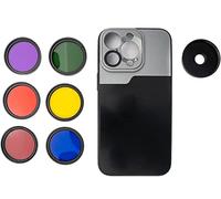 SYSTEM-S Set di filtri colorati da 37 mm, 6 pezzi per fotografia per iPhone 14 Pro