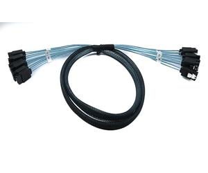 System-S SFF-8087 - Cavo da 100 cm, 6 connettori SATA a 7 pin a 6 connettori per unità RAID