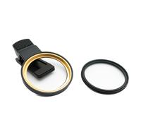 SYSTEM-S Star Burst Filter 52mm 360° Cross Flare Lente con clip per smartphone in nero