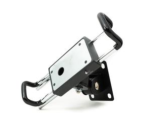 System-S Supporto da parete a soffitto in alluminio, inclinabile 180°, due giunti per tablet da 15 a 30 cm