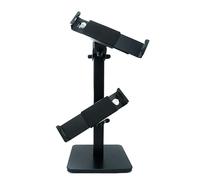 System-S Supporto da tavolo Dual girevole a 360°, inclinabile a 180°, per tablet da 9,0" a 13,0"
