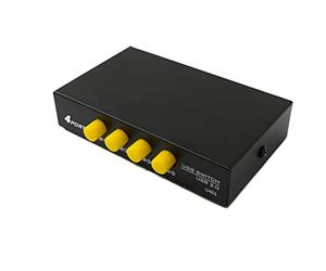 System-S Switch USB 2.0 4X tipo B femmina a A presa hub adattatore in nero
